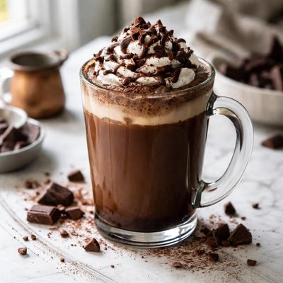 dark chocolate latte